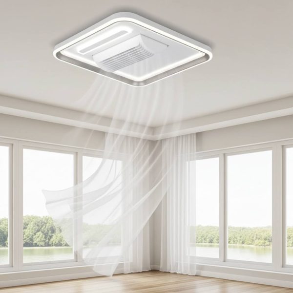 BLADELESS 48W CEILING FAN LIGHT SQUARE